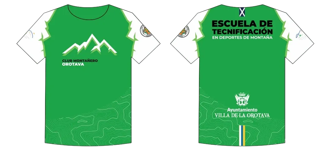 Camiseta exclusiva del Club Montañero Crampón Orotava